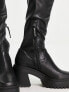 Фото #3 товара Steve Madden Jetstream heeled knee boots in black