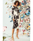 Фото #4 товара Women's Floral Long-Sleeve Midi Dress