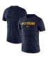 ფოტო #1 პროდუქტის Men's Navy West Virginia Mountaineers Velocity Performance T-shirt