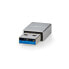 Фото #4 товара Nedis USB-A Adapter USB 3.2 Gen 1| Stecker| USB-C Buchse| 5 Gbps| Vernickelt| - Adapter