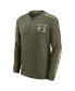 ფოტო #3 პროდუქტის Men's Olive Pittsburgh Steelers 2021 Salute To Service Henley Long Sleeve Thermal Top