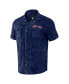 ფოტო #2 პროდუქტის Men's Darius Rucker Collection by Navy Distressed Boston Red Sox Denim Team Color Button-Up Shirt
