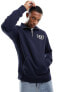 Фото #1 товара GANT arch collegiate logo half zip sweatshirt in navy