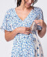 ფოტო #4 პროდუქტის Women's Floral Maternity Nursing Dress