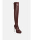 Фото #2 товара confetti stretch pu high heel Over the knee boots