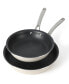 Фото #2 товара Lockton Aluminum 2 Piece Fry Pan Set