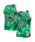 Men's Larry Bird Kelly Green Boston Celtics 1985-86 Galaxy Swingman Jersey Зеленый, L - фото #1