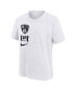 Big Boys and Girls White Brooklyn Nets Vs Block Essential T-shirt