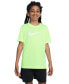 ფოტო #1 პროდუქტის Big Kids' Legend Swoosh-Logo Crewneck Dri-FIT T-Shirt