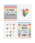 Фото #1 товара So Many Ways to Be Human Pride Wall Art Set of 4 Artisms 8 x 10 inches