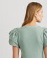 Women's Flutter-Sleeve Henley Top