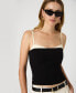 ფოტო #9 პროდუქტის Women's Azra Corset-Strap Twill Top