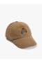 Kep Şapka Aplike Detaylı Pamuklu