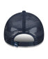 ფოტო #3 პროდუქტის Men's College Navy Seattle Seahawks Caliber Trucker 9FORTY Adjustable Hat