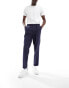 Фото #4 товара ASOS DESIGN smart tapered pinstripe trousers in navy