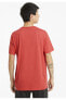 586736-11 Ess Heather Tee Erkek T-shirt High Risk Red