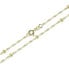 Gold necklace Lambada with beads 42 cm 273 115 00006