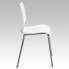 Фото #6 товара Hercules Series 770 Lb. Capacity Stack Chair With Lumbar Support And Silver Frame