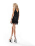 Фото #8 товара Monki v- neck mini dress in black sequins