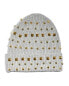 Lele Sadoughi 289581 Women's Studded Beanie heather grey hat Size OS