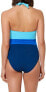 Фото #2 товара Bleu Rod Beattie Womens 182417 Halter Removable Cups One Piece Swimsuit Size 6