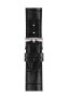 ფოტო #2 პროდუქტის Men's Swiss Gent XL Black Leather Strap Watch 42mm