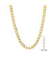 Men's 18k gold Plated Stainless Steel Accented 8mm Cuban Chain 24" Necklaces