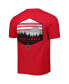 Фото #3 товара Men's Red Louisiana Ragin' Cajuns Landscape Shield T-shirt