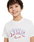 ფოტო #3 პროდუქტის Big Boys Sportswear Crewneck Cotton Stars Graphic T-Shirt