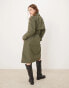 Фото #2 товара Abercrombie & Fitch trench coat in green