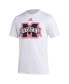 Фото #3 товара Men's White Mississippi State Bulldogs Pregame AEROREADY T-shirt