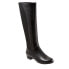 Trotters Misty T2165-001 Womens Black Narrow Leather Zipper Knee High Boots