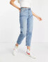 Monki Taiki high waist mom jeans in light blue