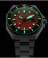 ფოტო #3 პროდუქტის Men's Dumas Automatic Tangerine with Silver-Tone Solid Stainless Steel Bracelet Watch 44mm