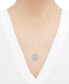 ფოტო #2 პროდუქტის Diamond Mandala Cluster Pendant Necklace (1 ct. t.w.) in 10k Gold, 16" + 2" extender