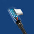 Kątowy kabel przewód USB - USB-C QC 3.0 3A 1m szary