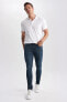 Фото #6 товара Carlo Skinny Fit Normal Bel Dar Paça Jean Pantolon