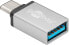 Goobay USB 3.2 Gen 1 Adapter, USB-C Stecker> USB-A Buchse (silber, OTG Super Speed) - Adapter