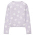 TOM TAILOR Cropped Flower Jacquard Knit Sweater