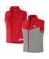 ფოტო #1 პროდუქტის Men's Darius Rucker Collection by Scarlet, Gray Ohio State Buckeyes Colorblocked Full-Zip Reversible Vest