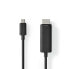 Фото #2 товара Nedis CCGP64655BK10 - 1 m - USB Type-C - HDMI - Male - Male - Straight