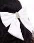 SUI AVA bridal hair bow in white