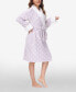 Фото #3 товара Women's Printed Plush Robe