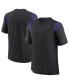 Men's Black Minnesota Vikings Sideline Tonal Logo Performance Player T-Shirt black, purple, L - фото #1