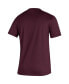 Фото #4 товара Men's Maroon Mississippi State Bulldogs Sideline Locker Tag Creator AEROREADY T-shirt