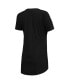 ფოტო #2 პროდუქტის Women's Black Washington Commanders Marathon Knit Nightshirt