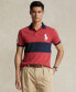 ფოტო #2 პროდუქტის Men's Custom Slim Fit Big Pony Mesh Polo Shirt