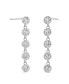 ფოტო #3 პროდუქტის Moissanite Bezel Drop Earrings 1 ct. t.w. Diamond Equivalent in 14k White Gold