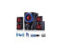 Фото #1 товара beFree Sound 2.1 Channel Surround Sound Bluetooth Speaker System in Red