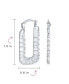 ფოტო #4 პროდუქტის Boho Lightweight Large Rectangle Texture Bamboo Hoop Earrings For Women Teen Matte .925 Sterling Silver 1 Inch Diameter